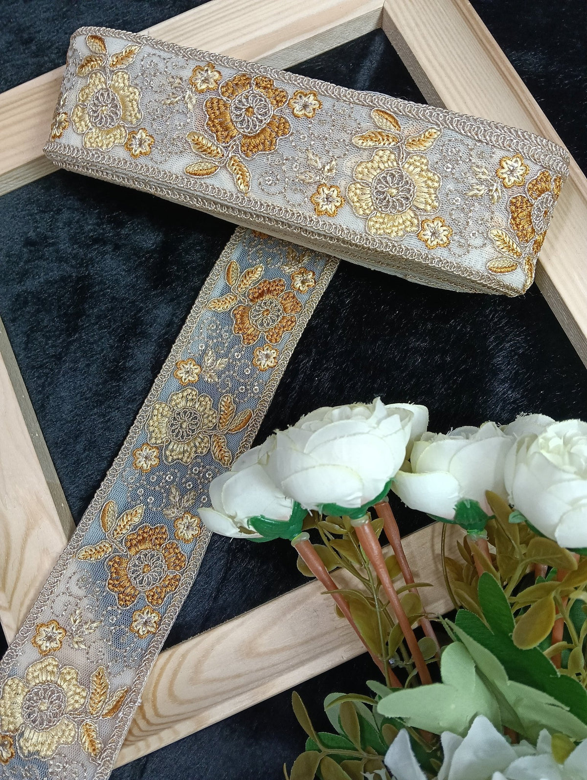 Embroidery Lace Jari Border JA14627 - Artiza Lace