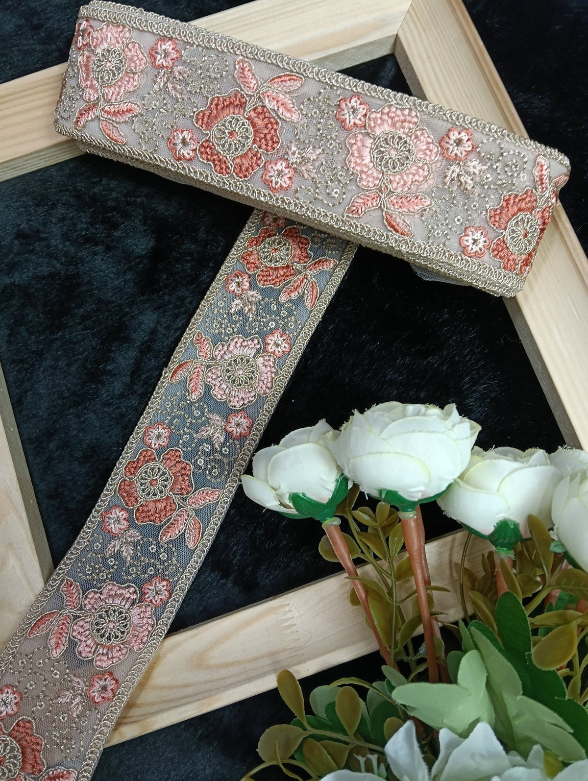 Embroidery Lace Jari Border JA14627 - Artiza Lace