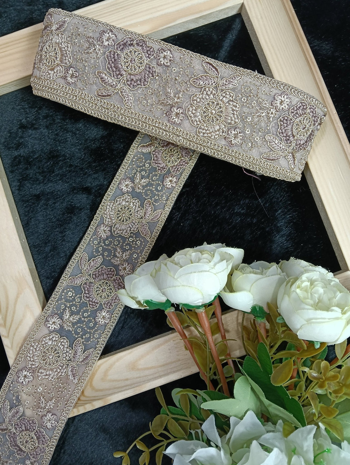 Embroidery Lace Jari Border JA14627 - Artiza Lace