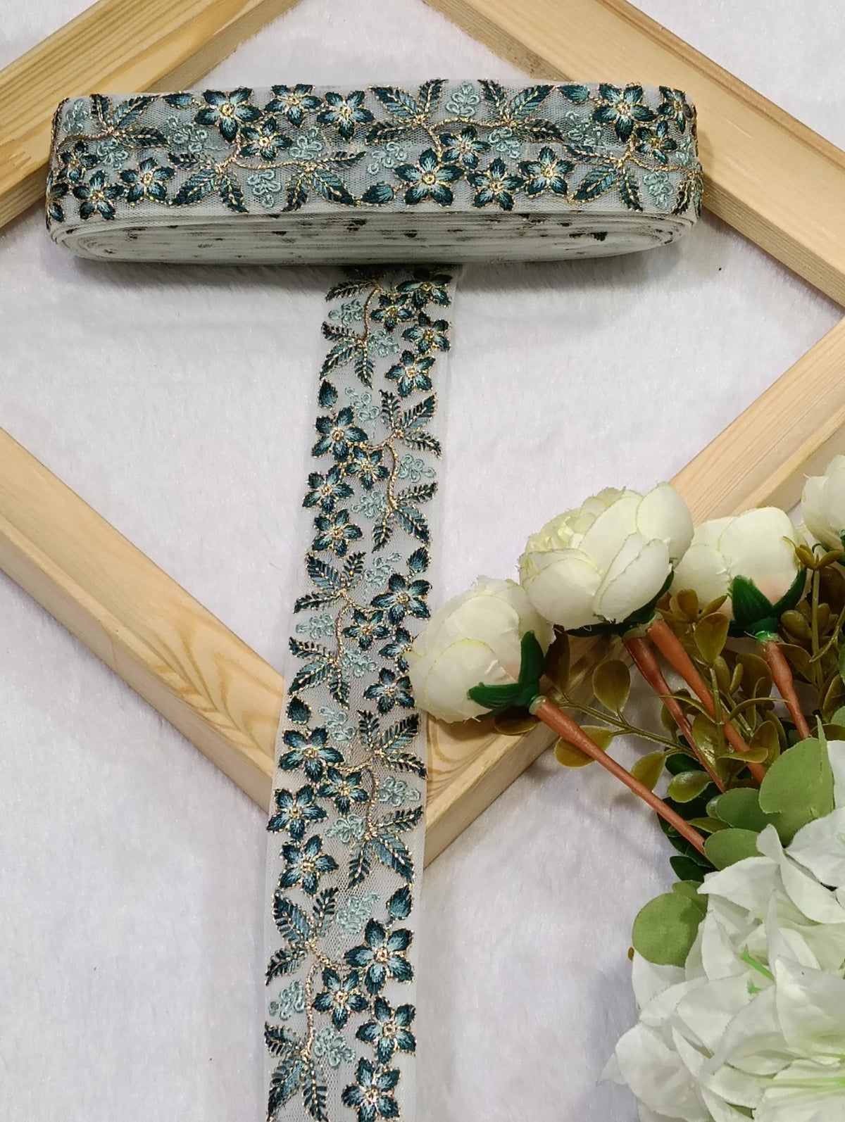Embroidery Lace Jari Border JA14708 - Artiza Lace