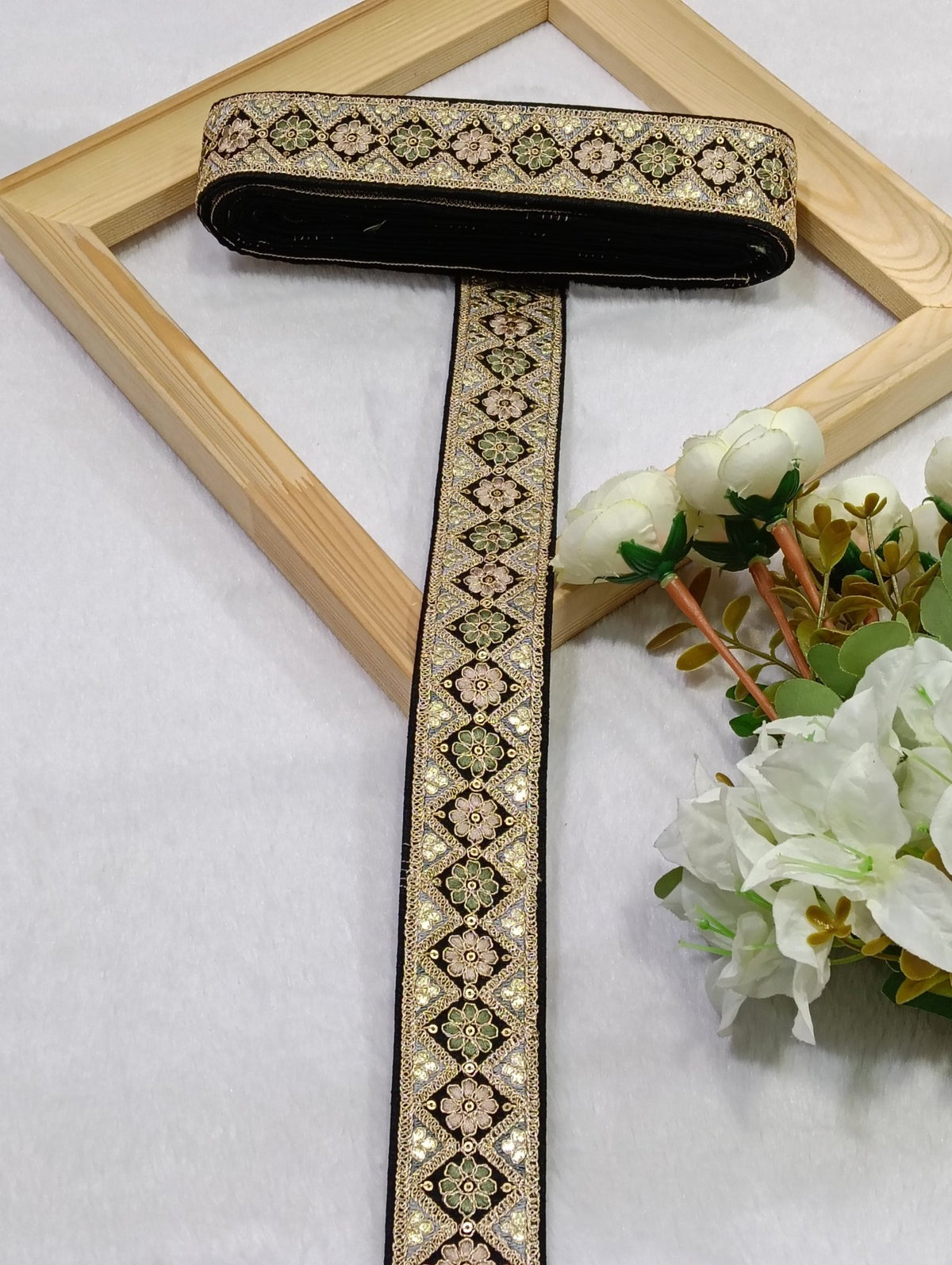 Embroidery Lace Jari Border JA14713 - Artiza Lace