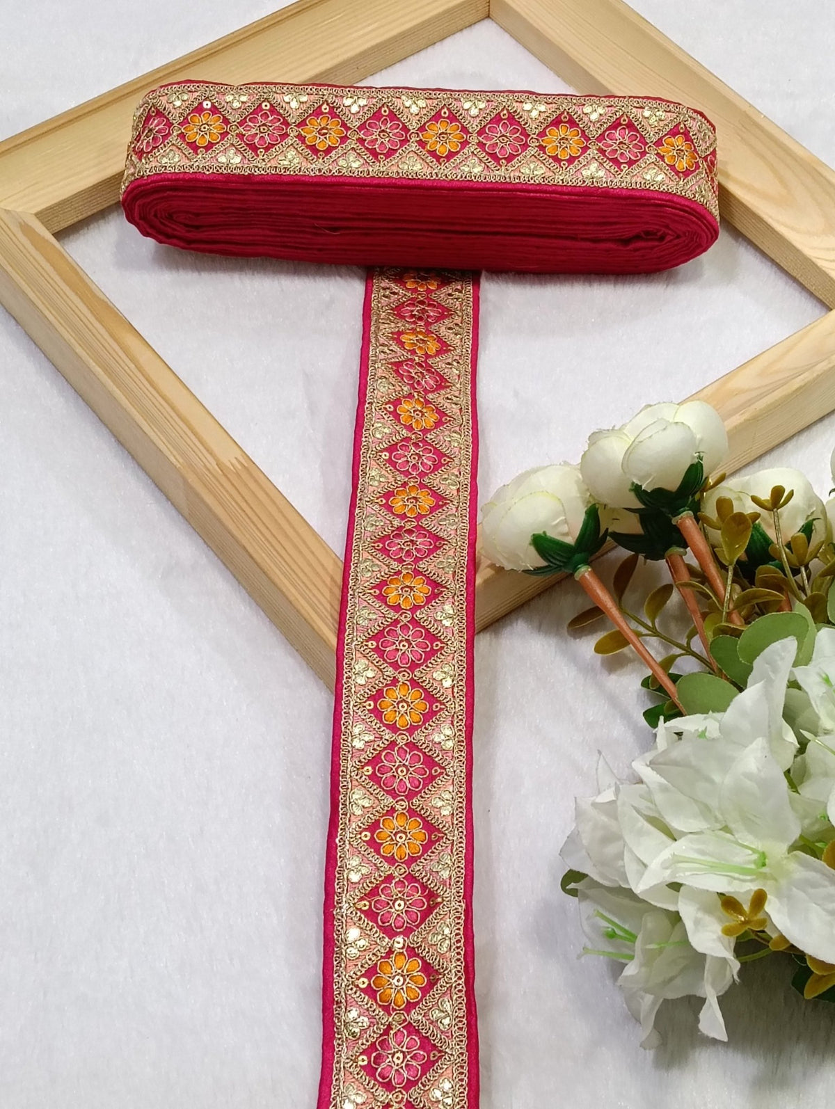 Embroidery Lace Jari Border JA14713 - Artiza Lace