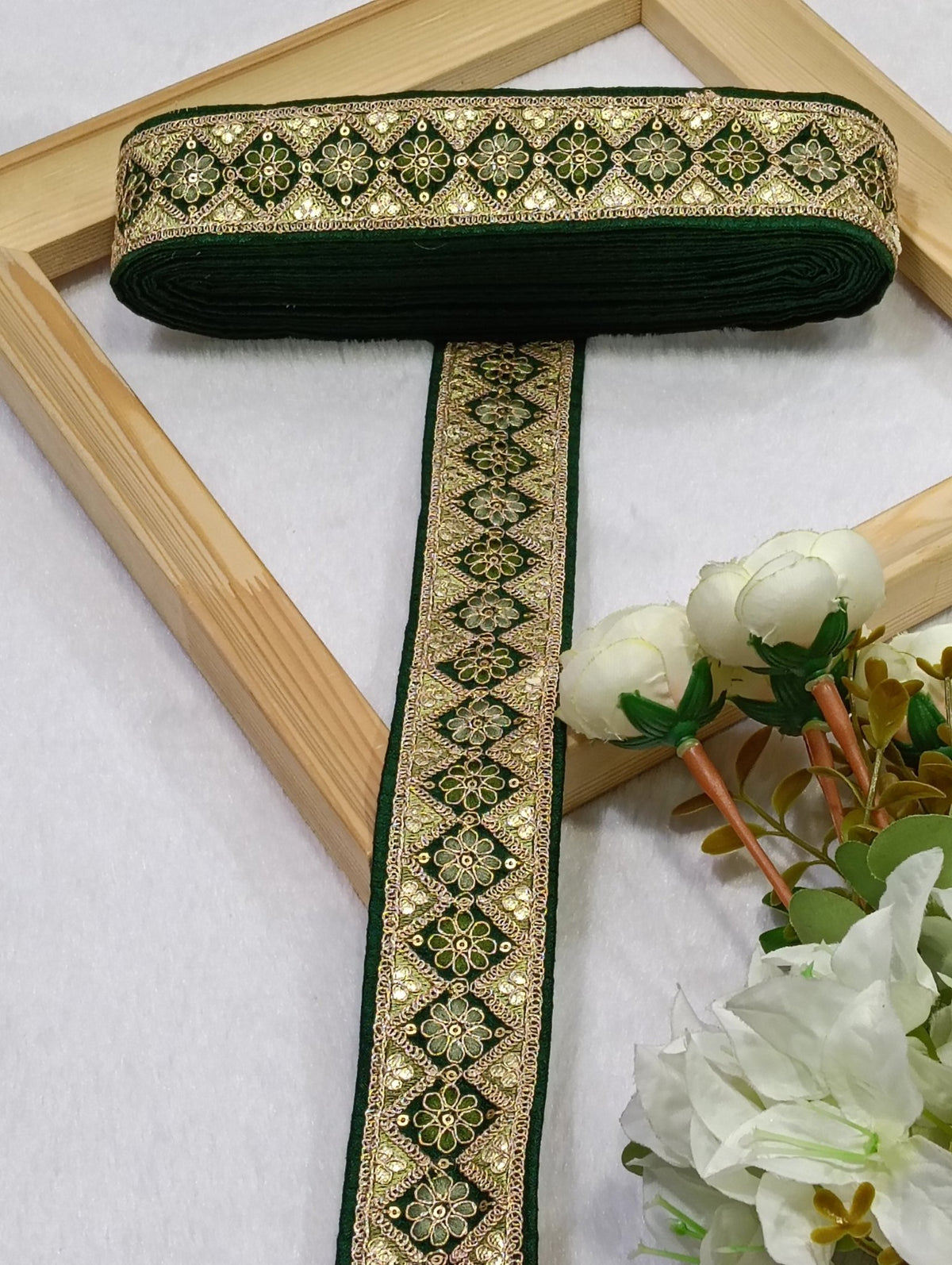 Embroidery Lace Jari Border JA14713 - Artiza Lace