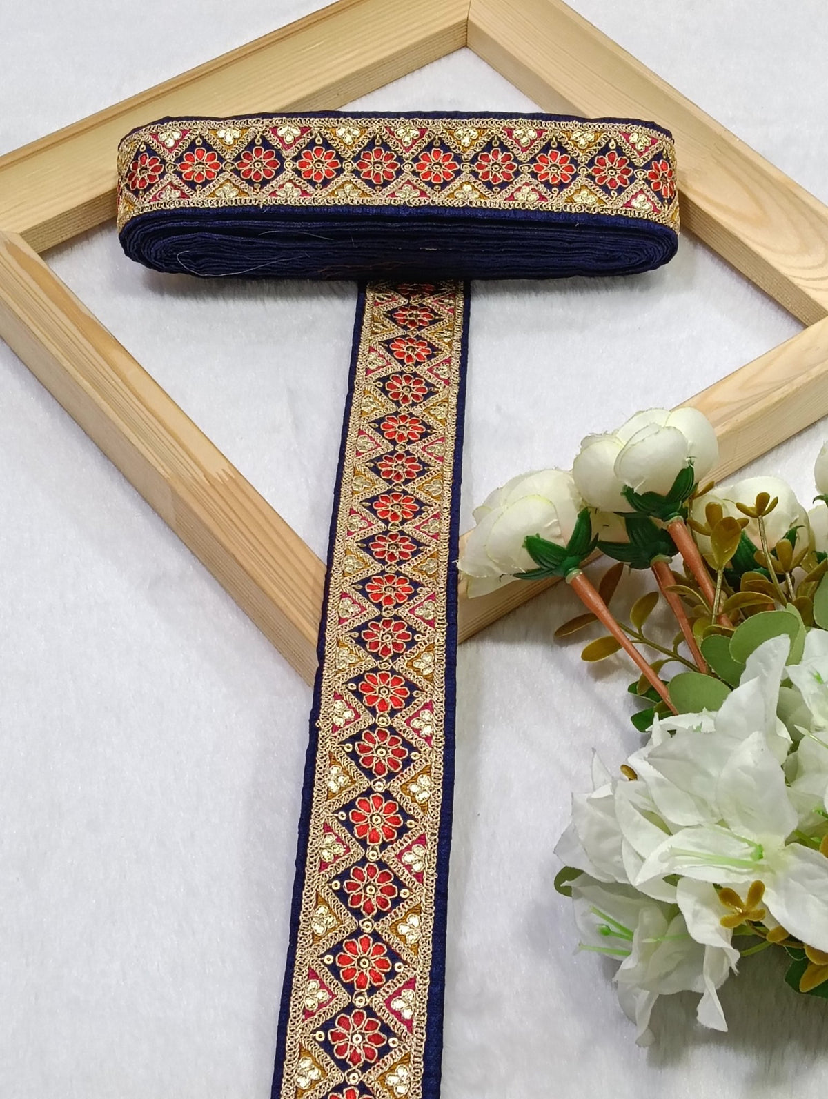 Embroidery Lace Jari Border JA14713 - Artiza Lace
