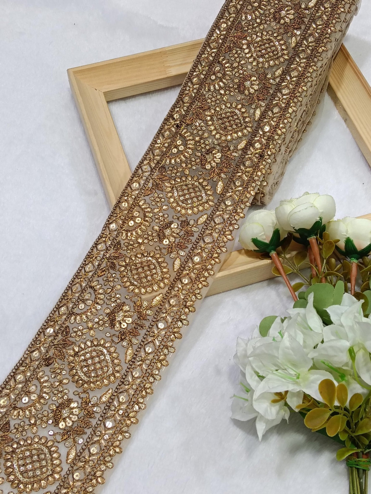 Embroidery Lace Jari Border JA14715 - Artiza Lace