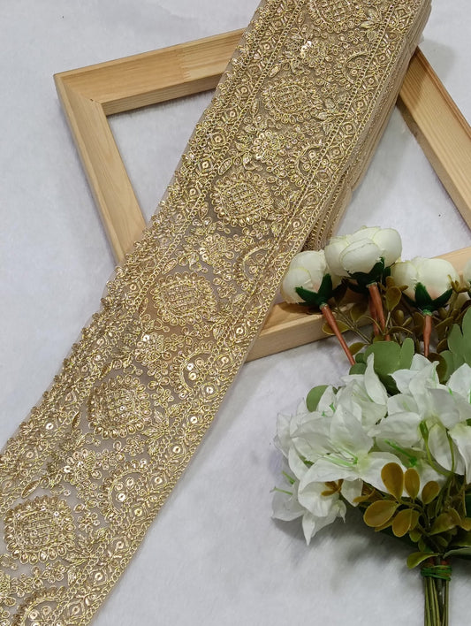 Embroidery Lace Jari Border JA14715 - Artiza Lace