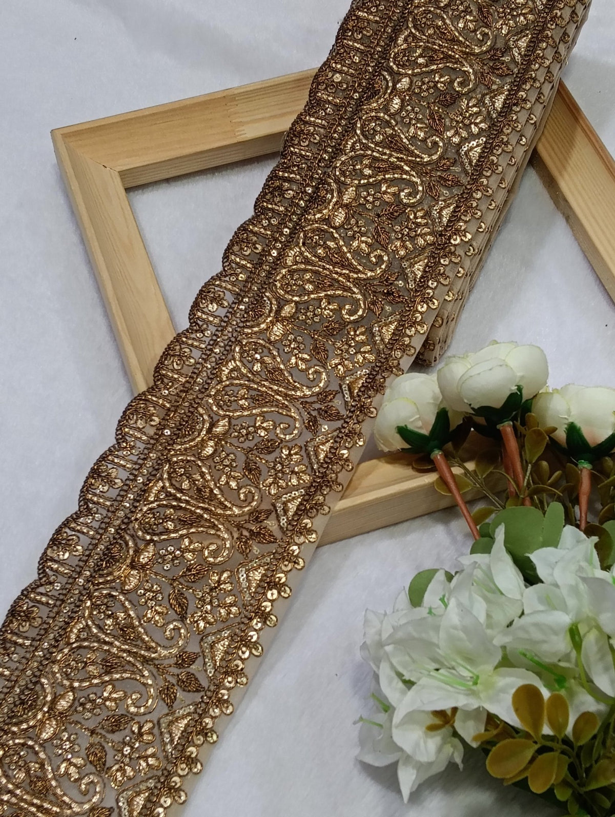 Embroidery Lace Jari Border JA14716 - Artiza Lace