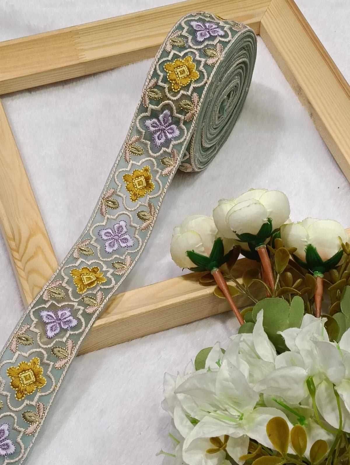 Embroidery Lace Jari Border JA14722 - Artiza Lace