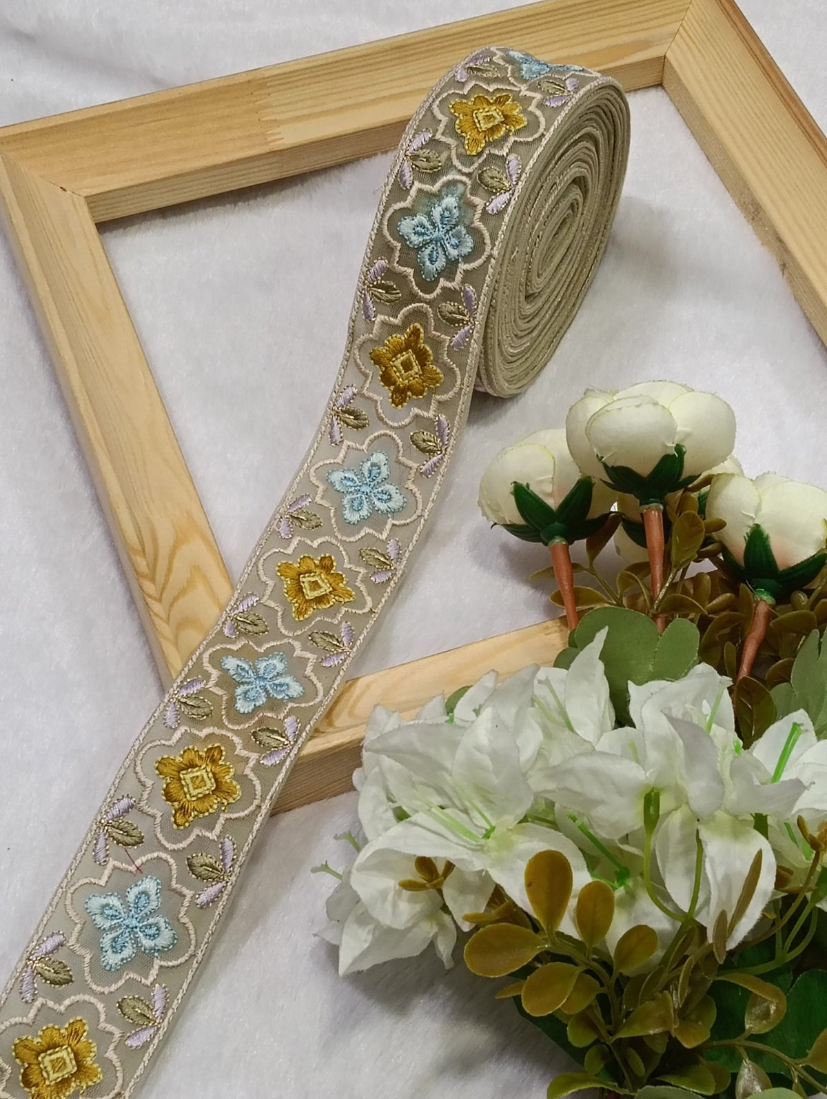 Embroidery Lace Jari Border JA14722 - Artiza Lace