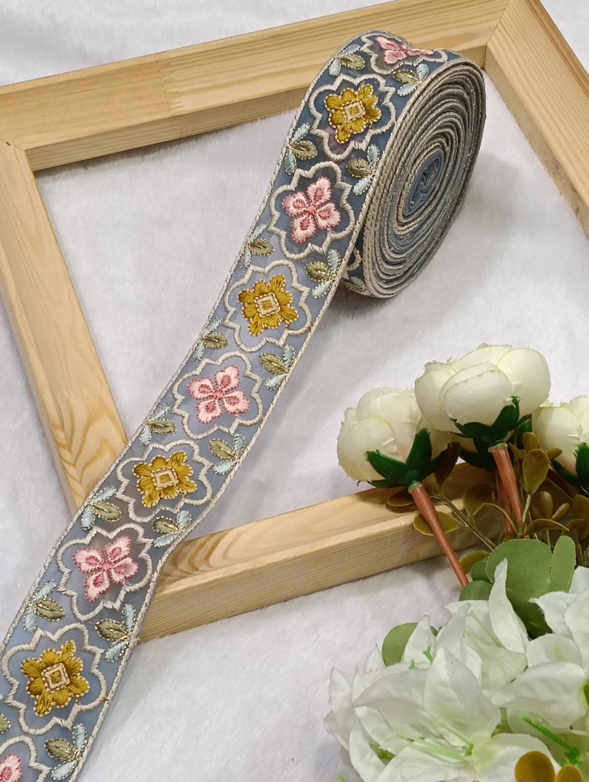 Embroidery Lace Jari Border JA14722 - Artiza Lace