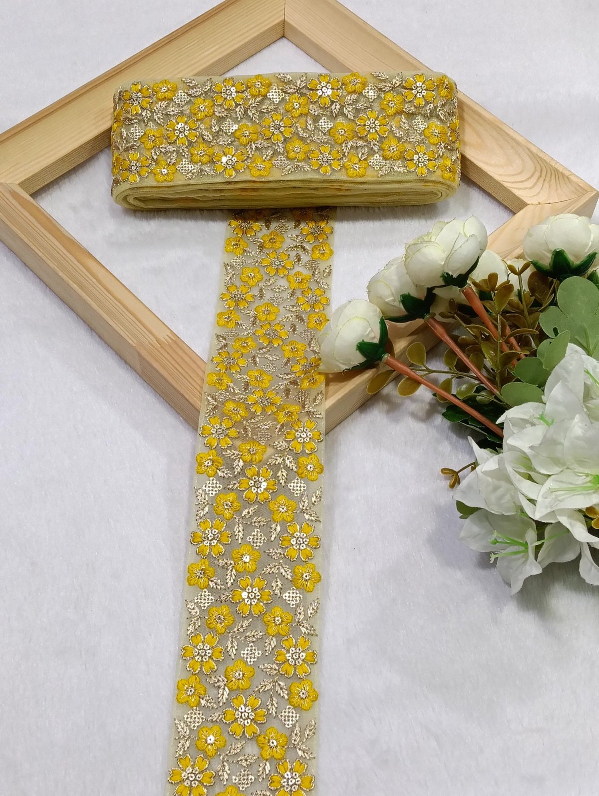 Embroidery Lace Jari Border JA14724 - Artiza Lace