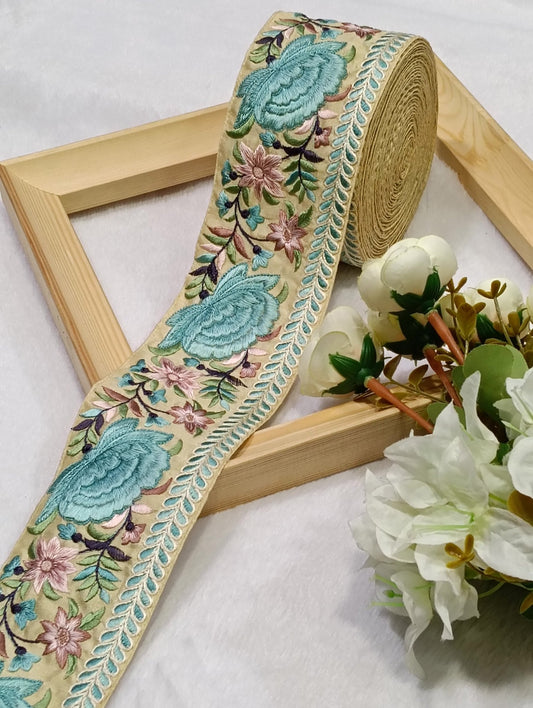 Embroidery Lace Jari Border JA14727 - Artiza Lace