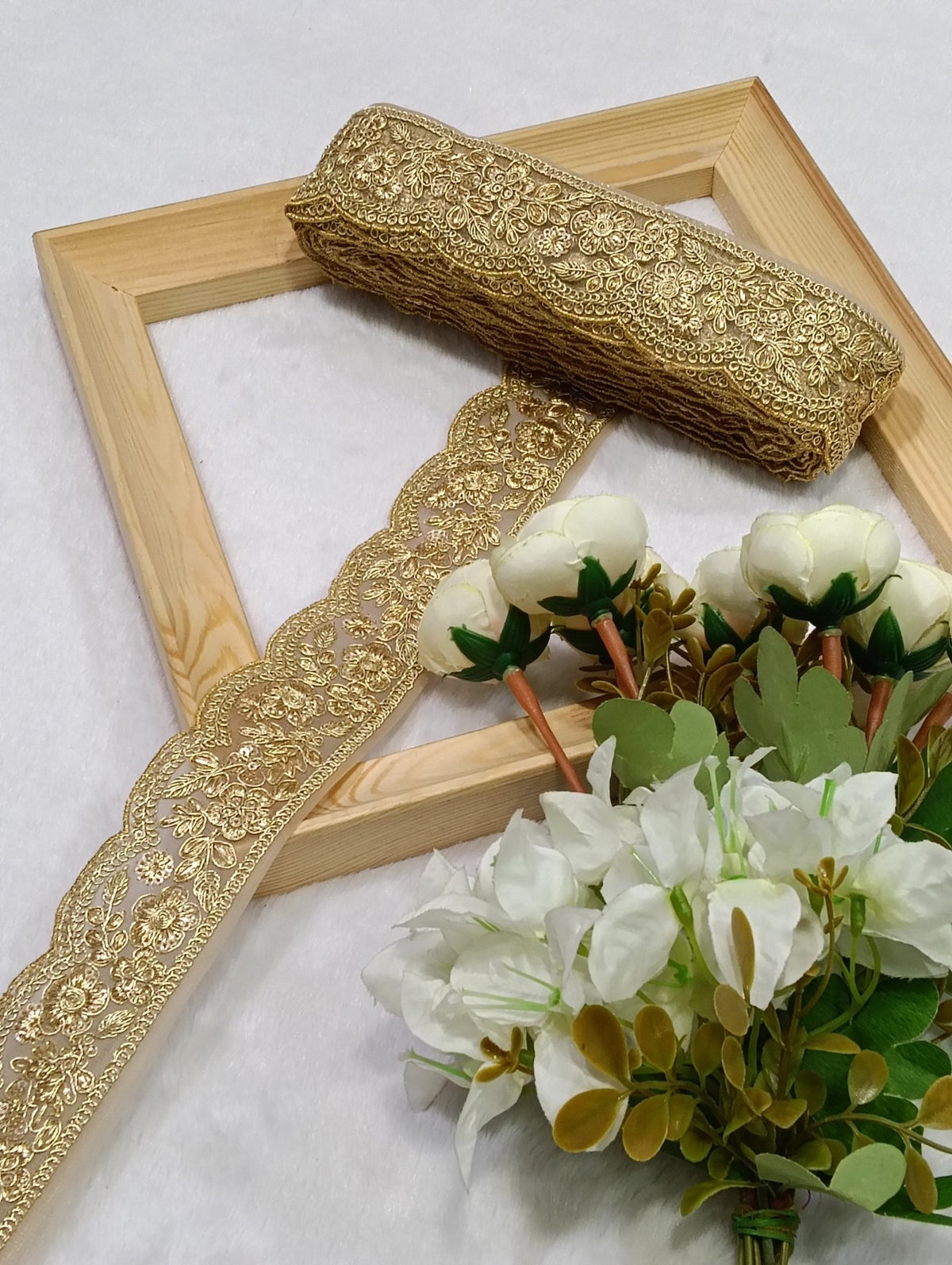 Embroidery Lace Jari Border JA14732 - Artiza Lace