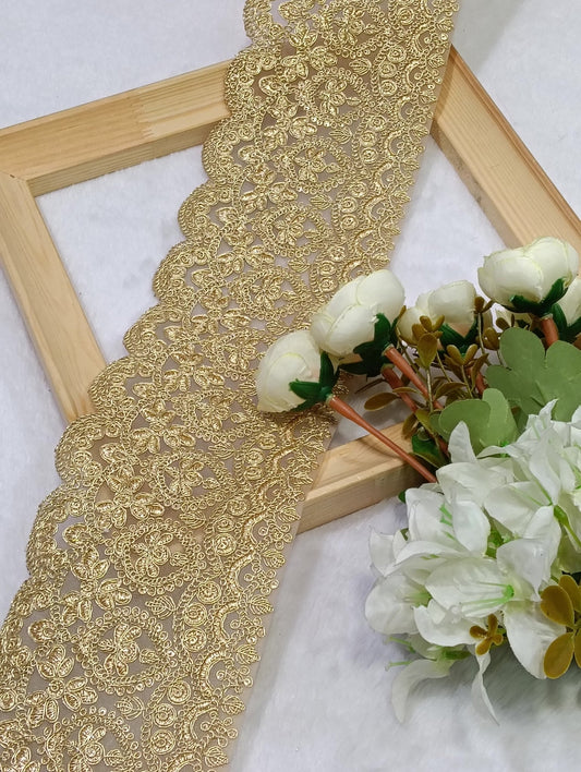Embroidery Lace Jari Border JA14736 - Artiza Lace