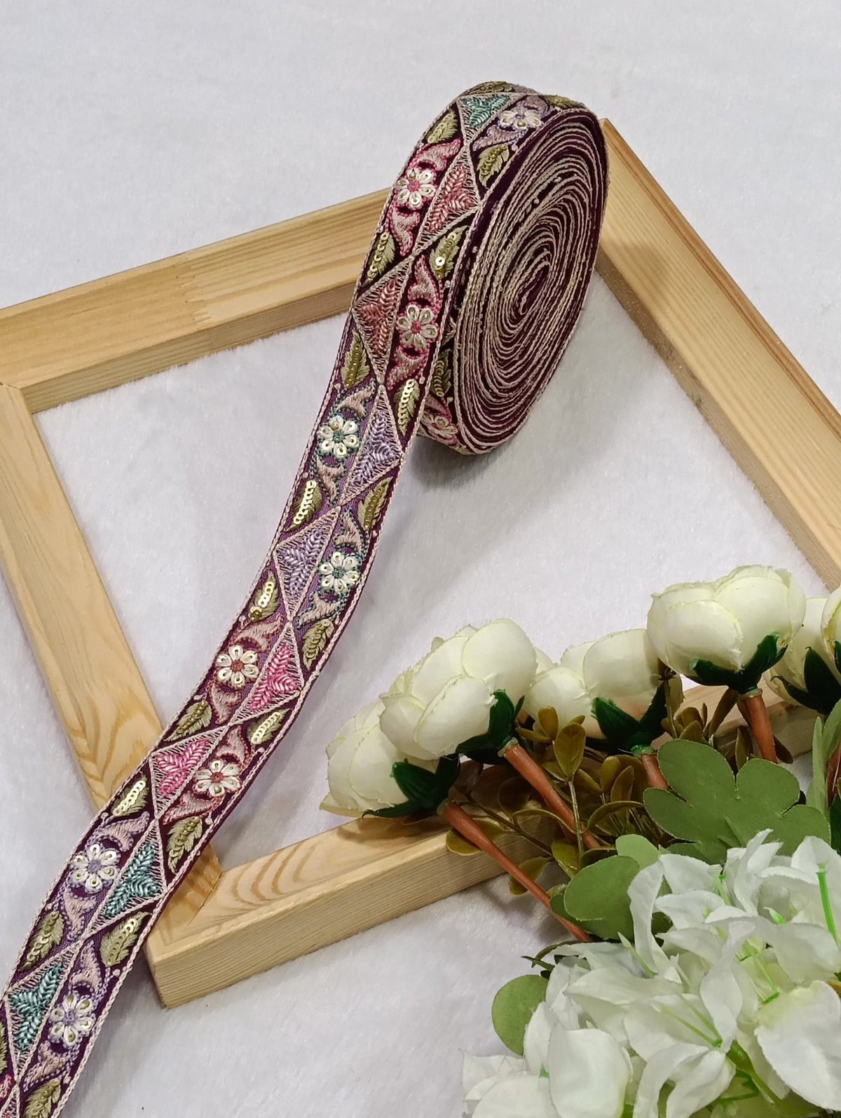 Embroidery Lace Jari Border JA14737 - Artiza Lace