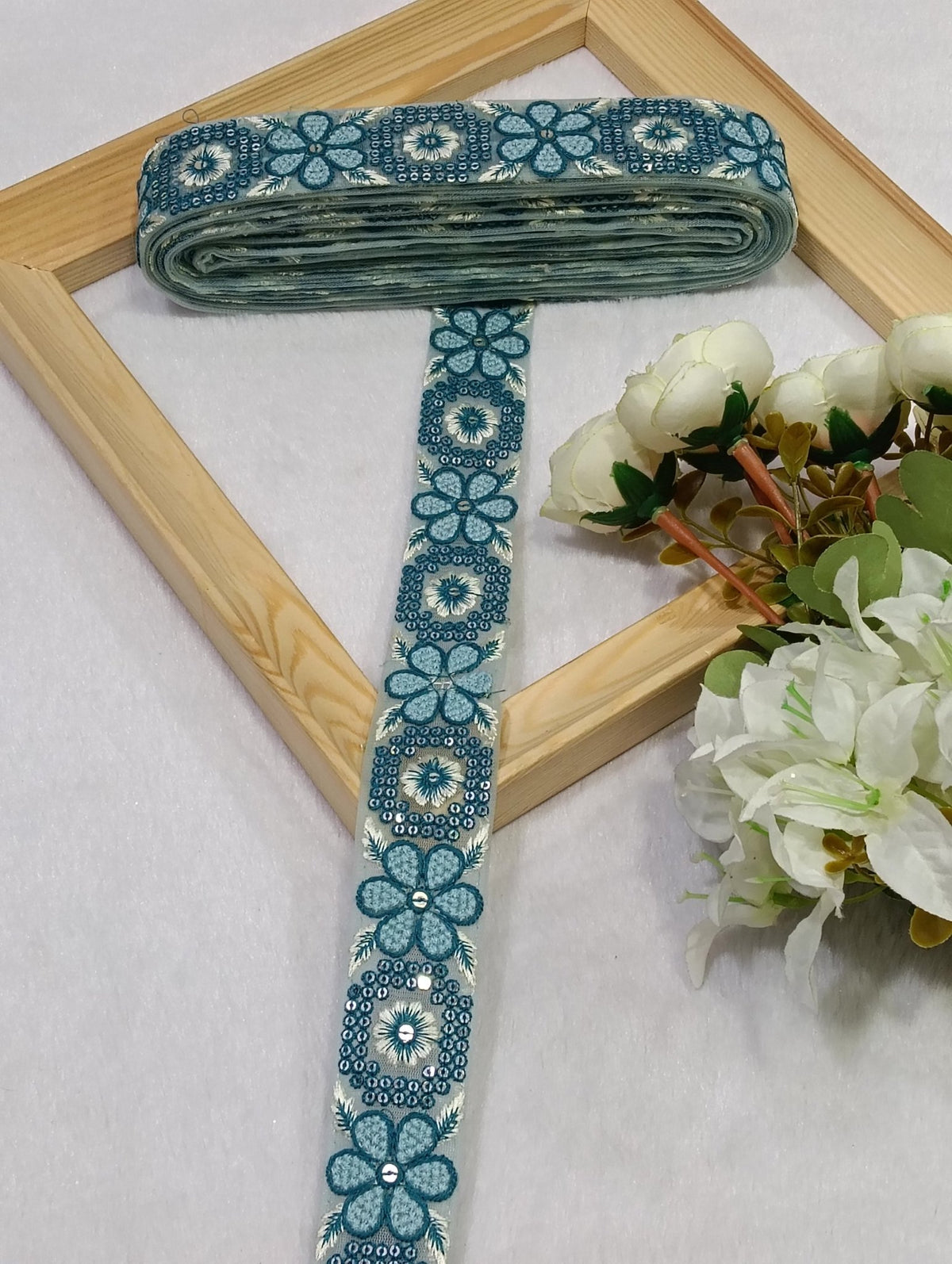 Embroidery Lace Jari Border JA14739 - Artiza Lace