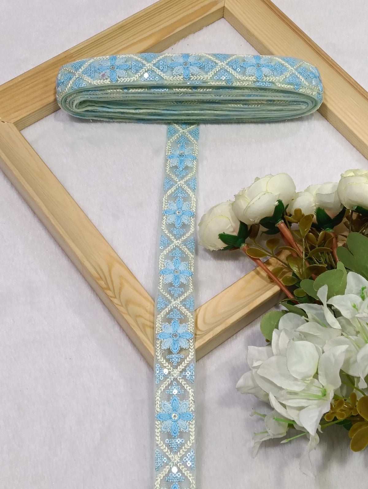 Embroidery Lace Jari Border JA14740 - Artiza Lace