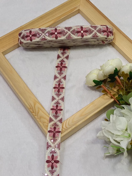Embroidery Lace Jari Border JA14740 - Artiza Lace