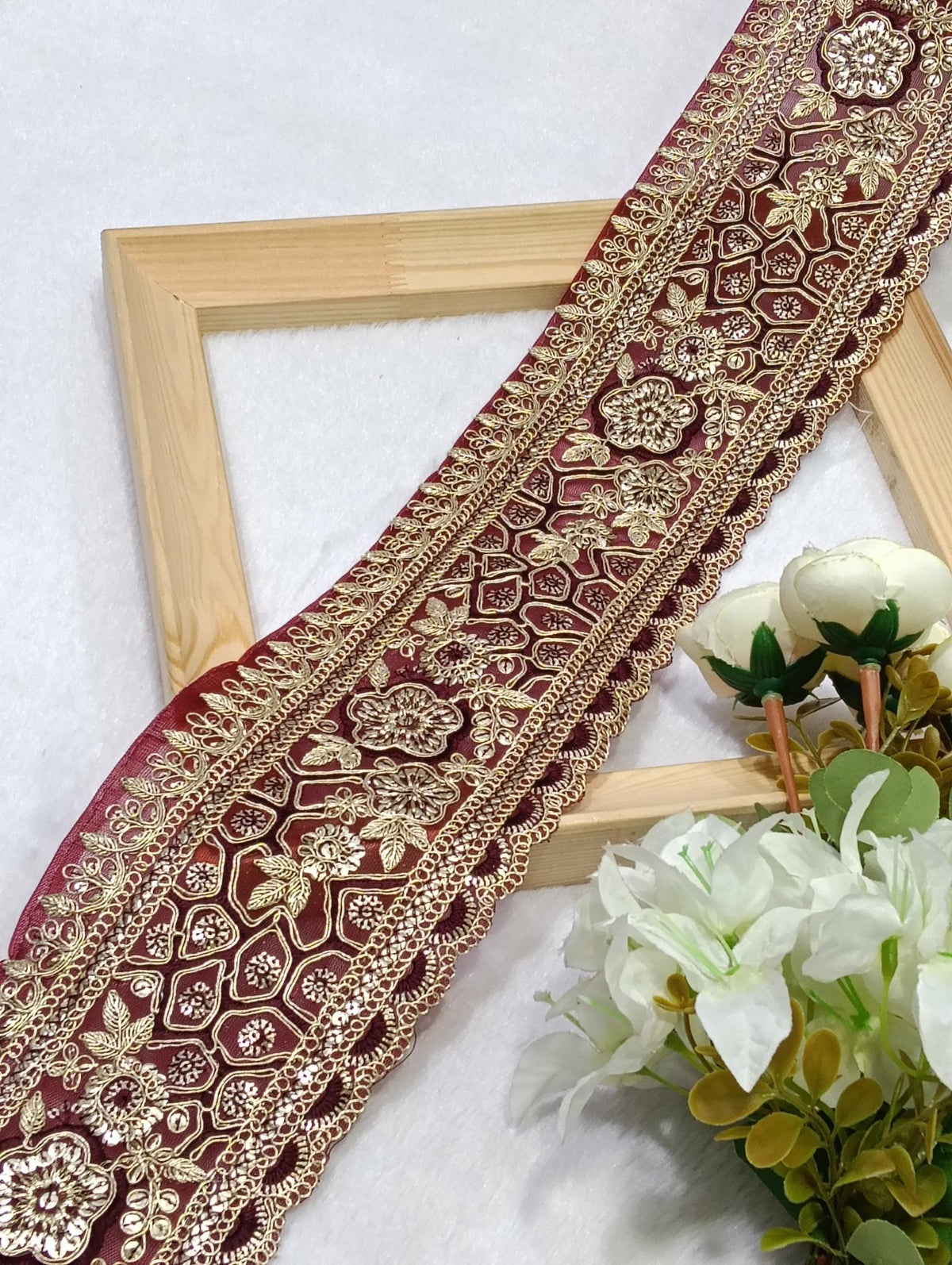 Embroidery Lace Jari Border JA14742 - Artiza Lace