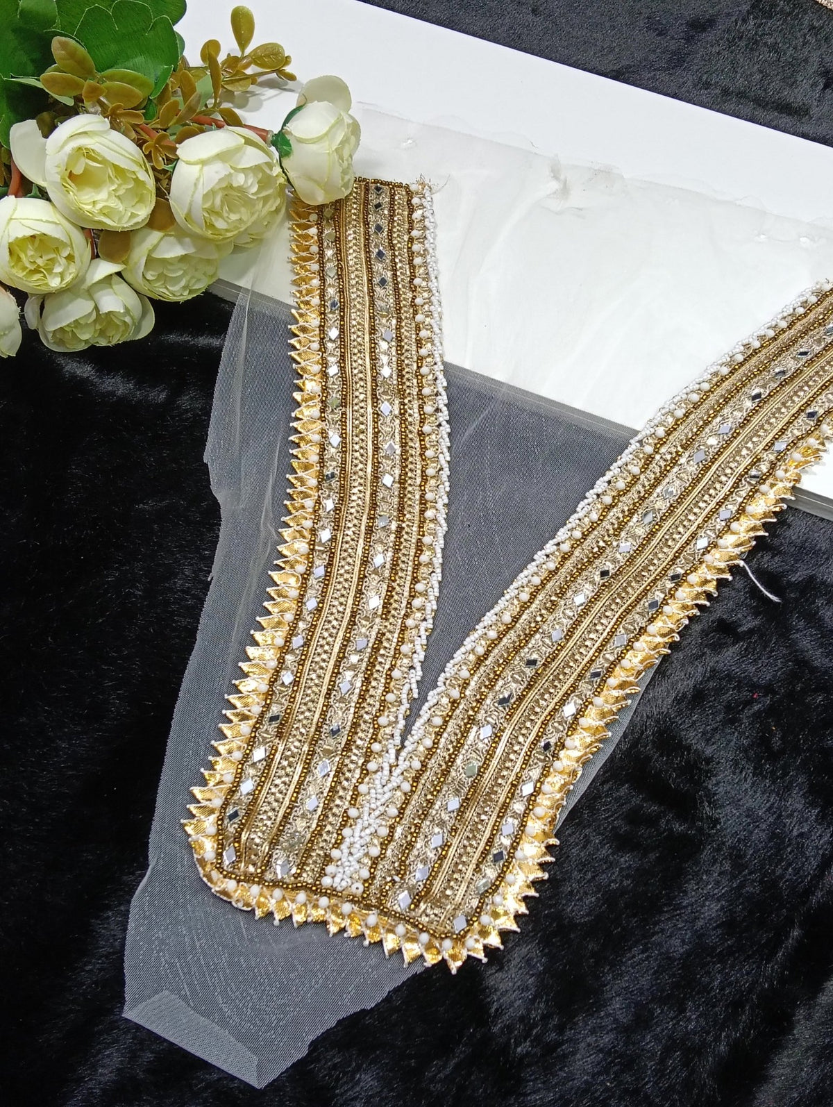Handwork Neck Patch NE1226 - Artiza Lace