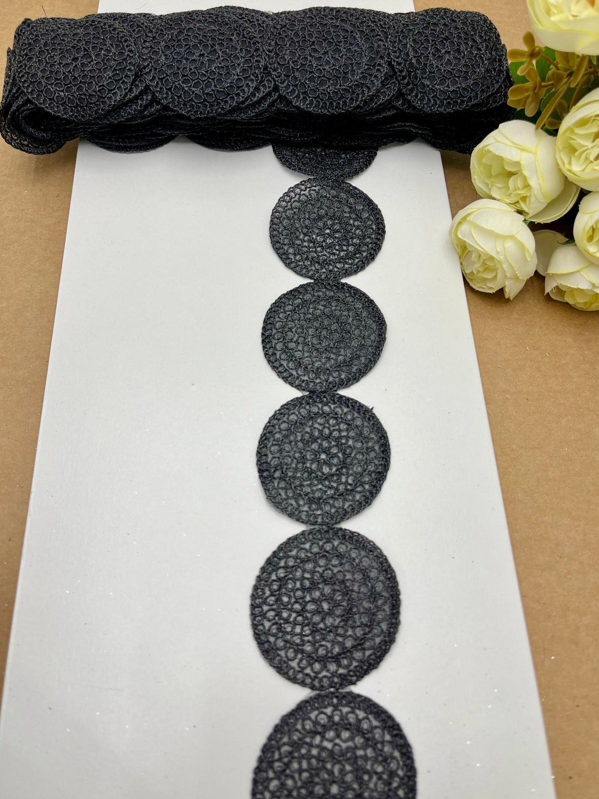 Cut-Work Lace 27 – Black | Artiza Lace
