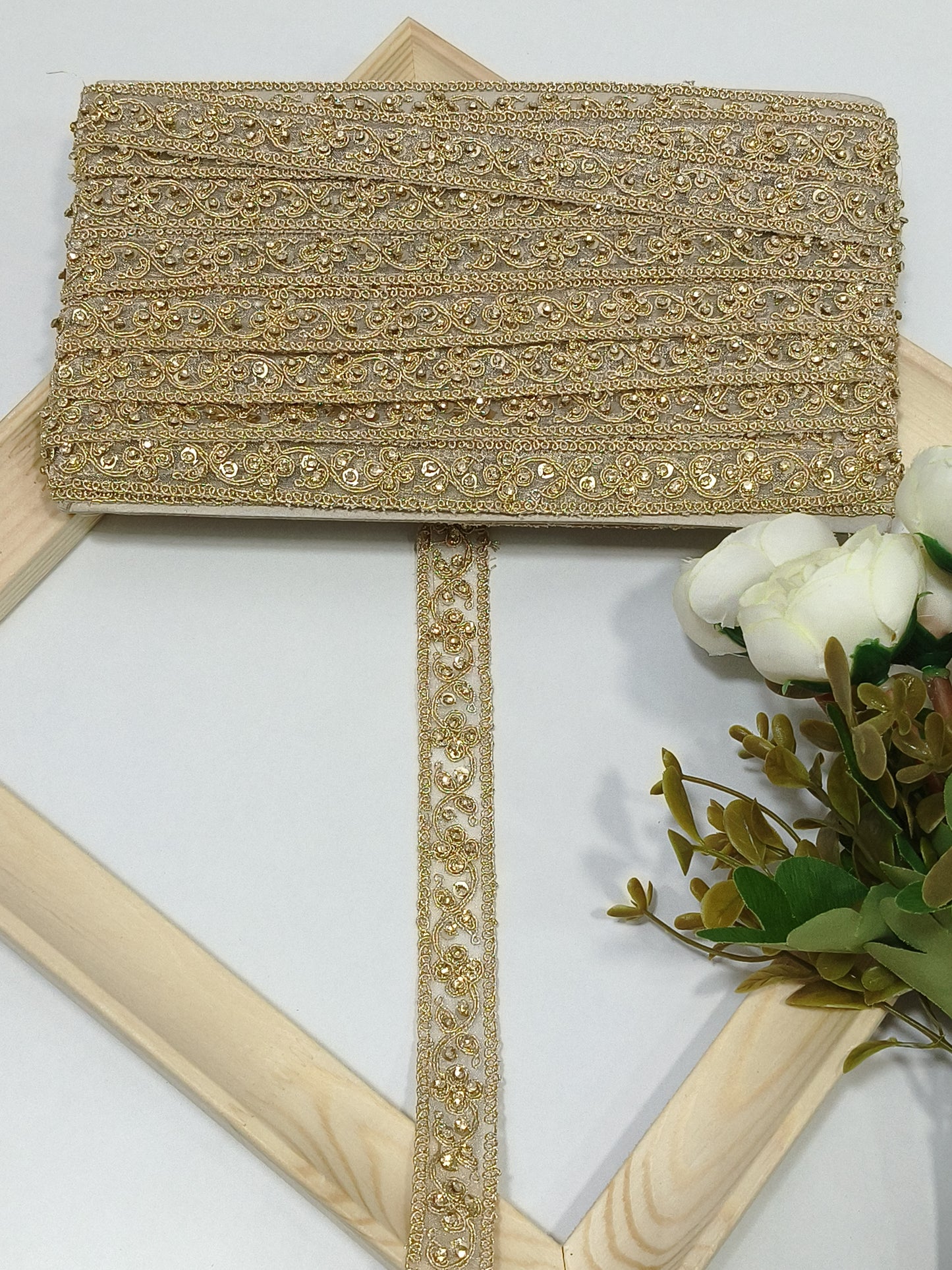 Heavy Stone & Kundan Borders — Bridal Lehenga Finishing ST5156