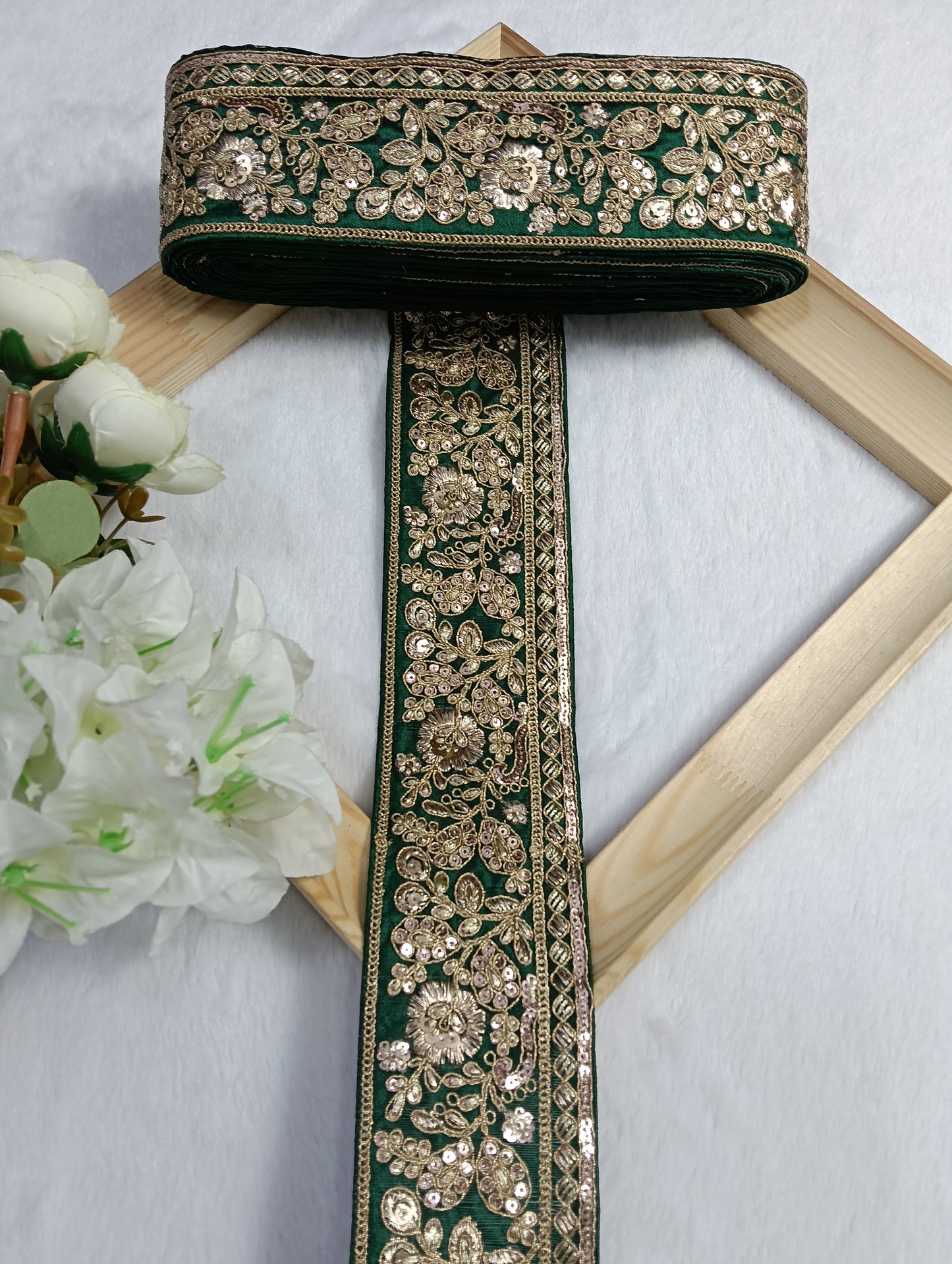 Embroidery Lace Jari Border JA14335