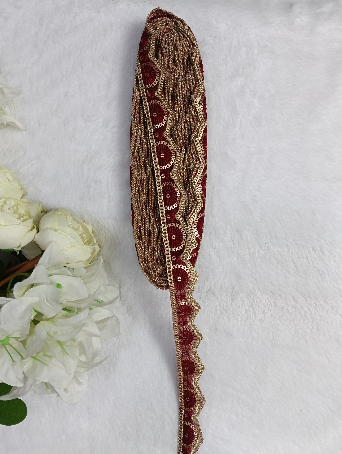 Embroidery Lace Jari Border JA14578