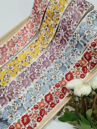 Embroidery Lace Jari Border JA14137