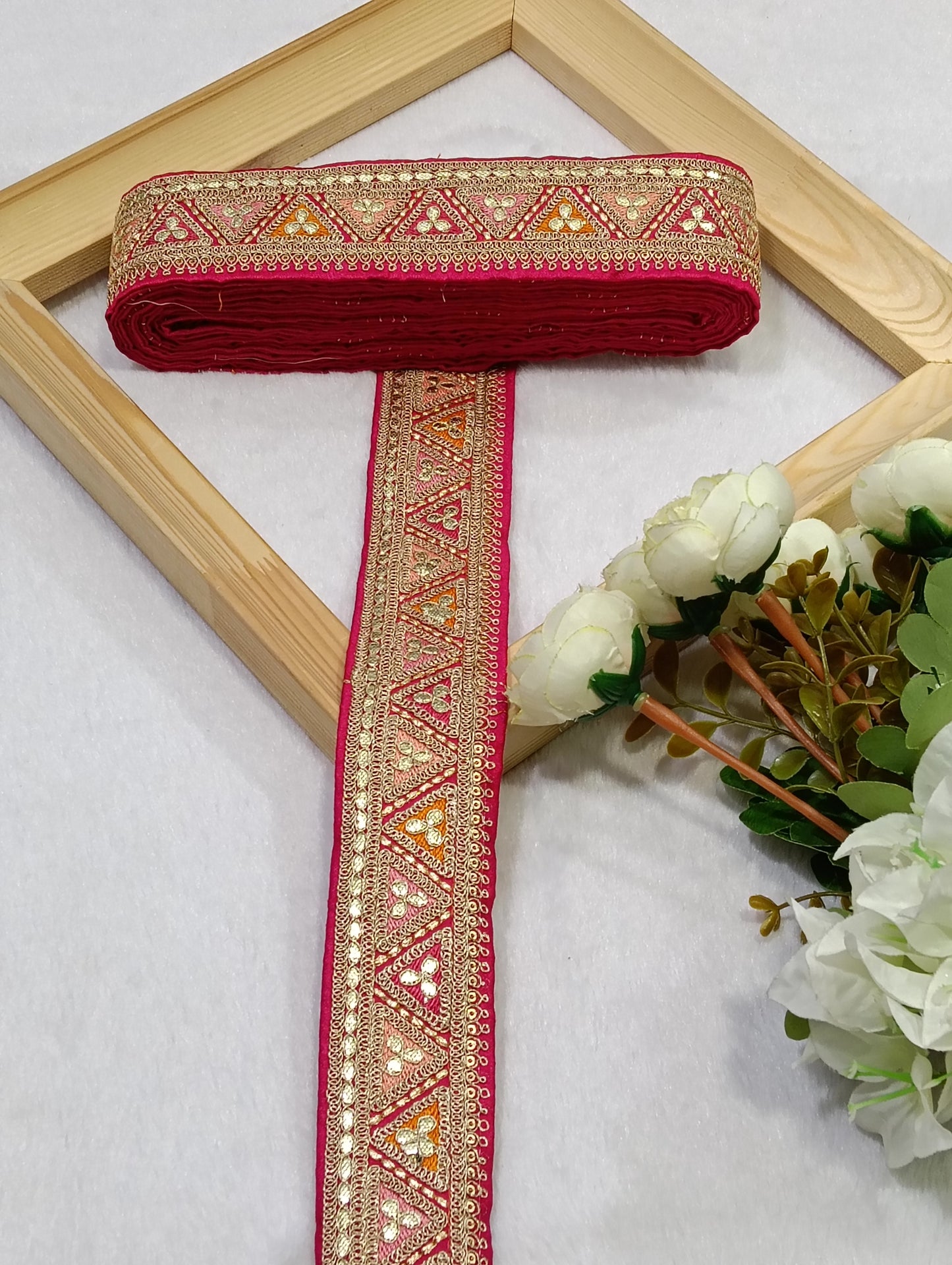 Embroidery Lace Jari Border JA14712