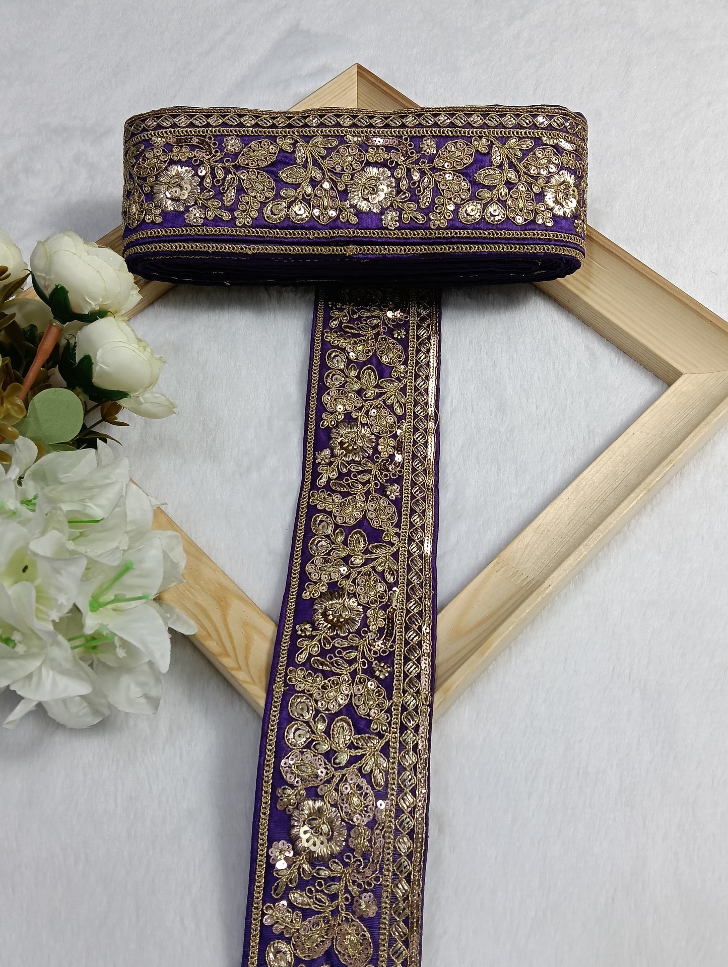 Embroidery Lace Jari Border JA14335