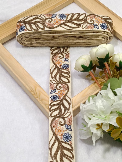 Embroidery Lace Jari Border JA14711