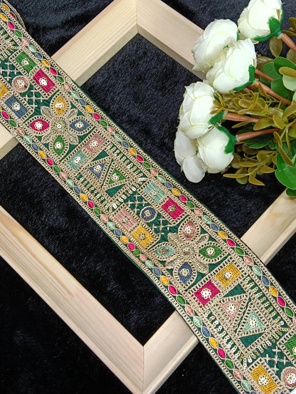 Embroidery Lace Jari Border JA13848