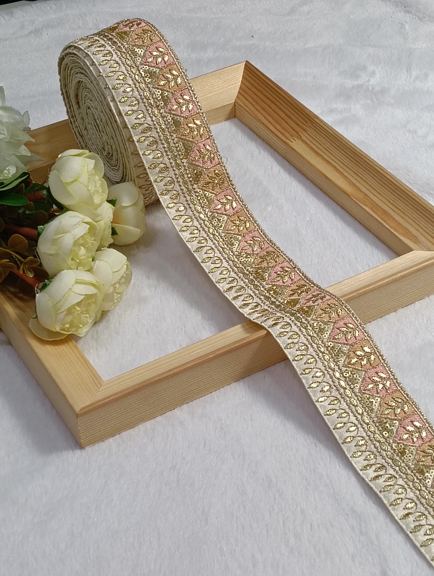 Embroidery Lace Jari Border JA14468