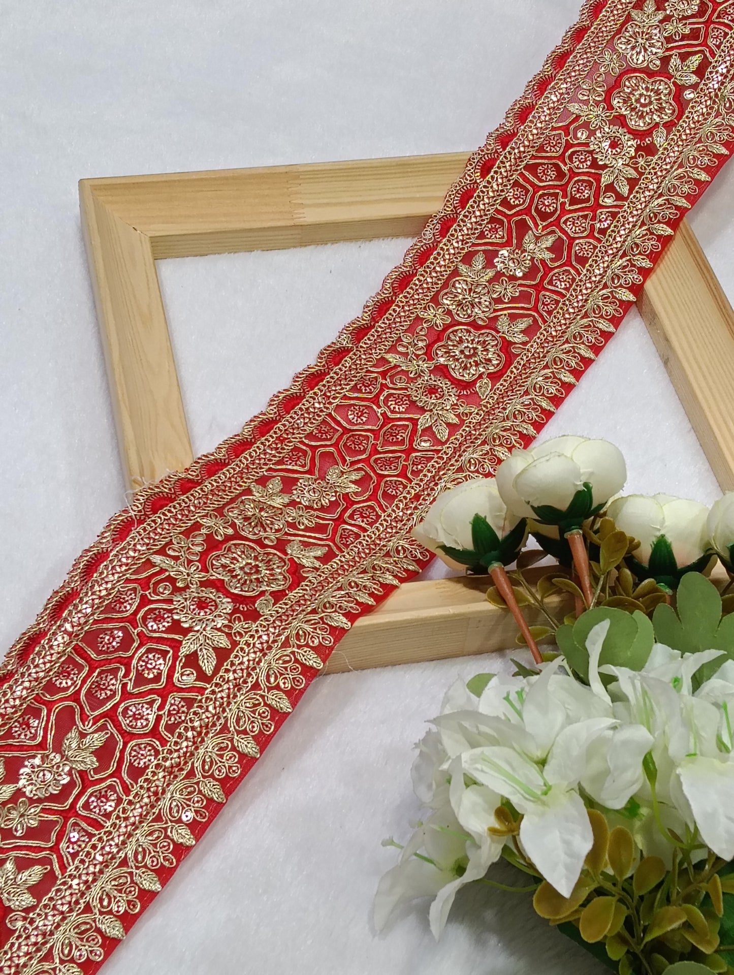 Embroidery Lace Jari Border JA14742