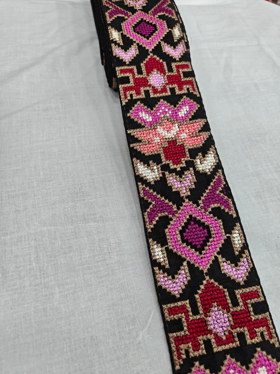 Embroidery Lace Jari Border JA14163