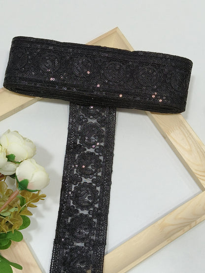 Embroidery Lace Coding Jari Border JA14059