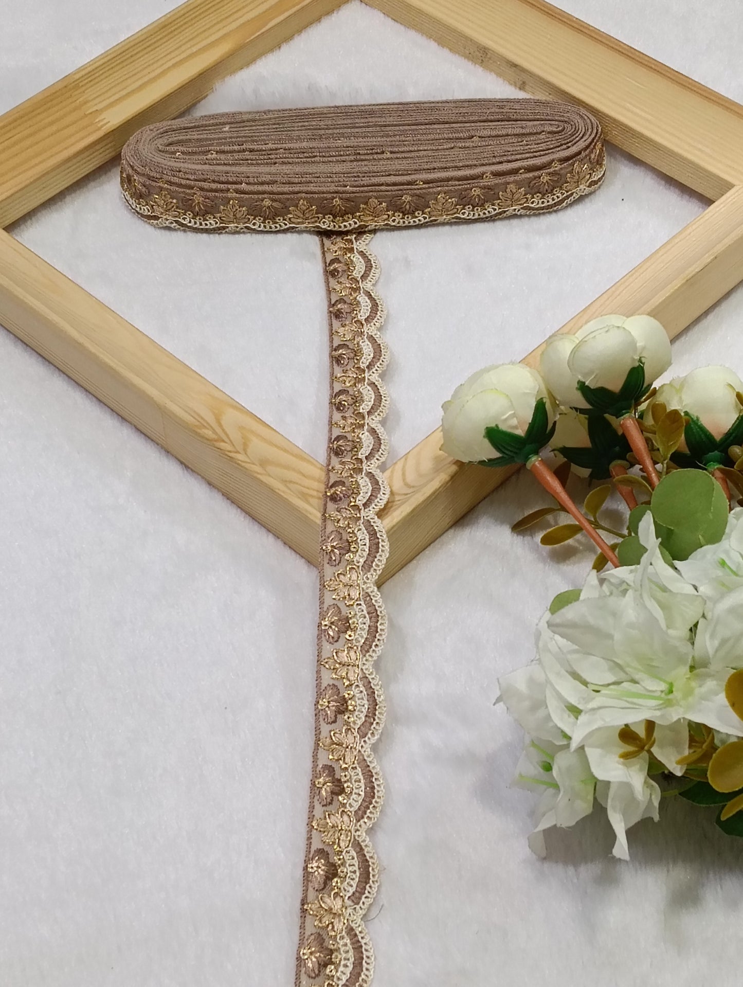 Embroidery Lace Jari Border JA14707