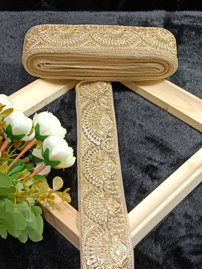 Embroidery Lace Jari Border JA14318