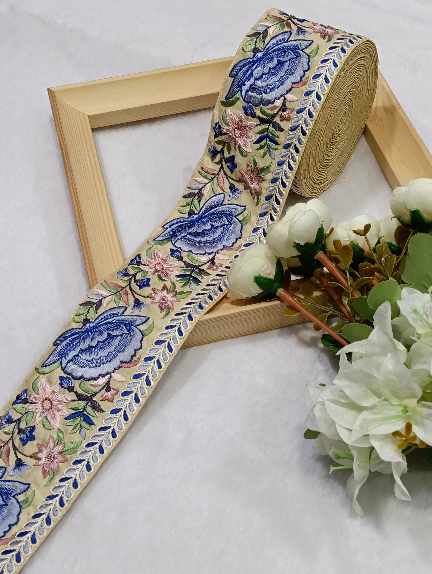 Embroidery Lace Jari Border JA14727