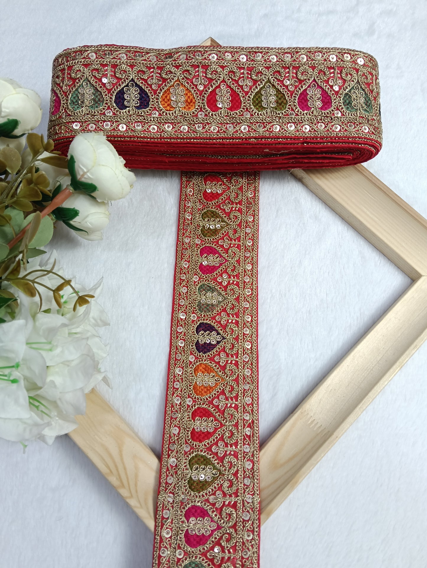 Embroidery Lace Jari Border JA14454