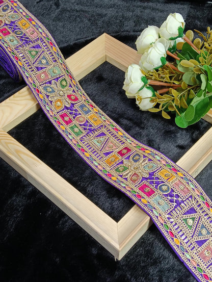 Embroidery Lace Jari Border JA13848