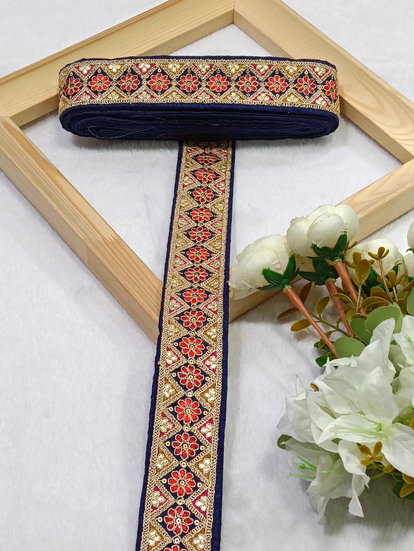 Embroidery Lace Jari Border JA14713