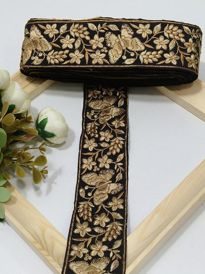 Embroidery Lace Jari Border JA14153