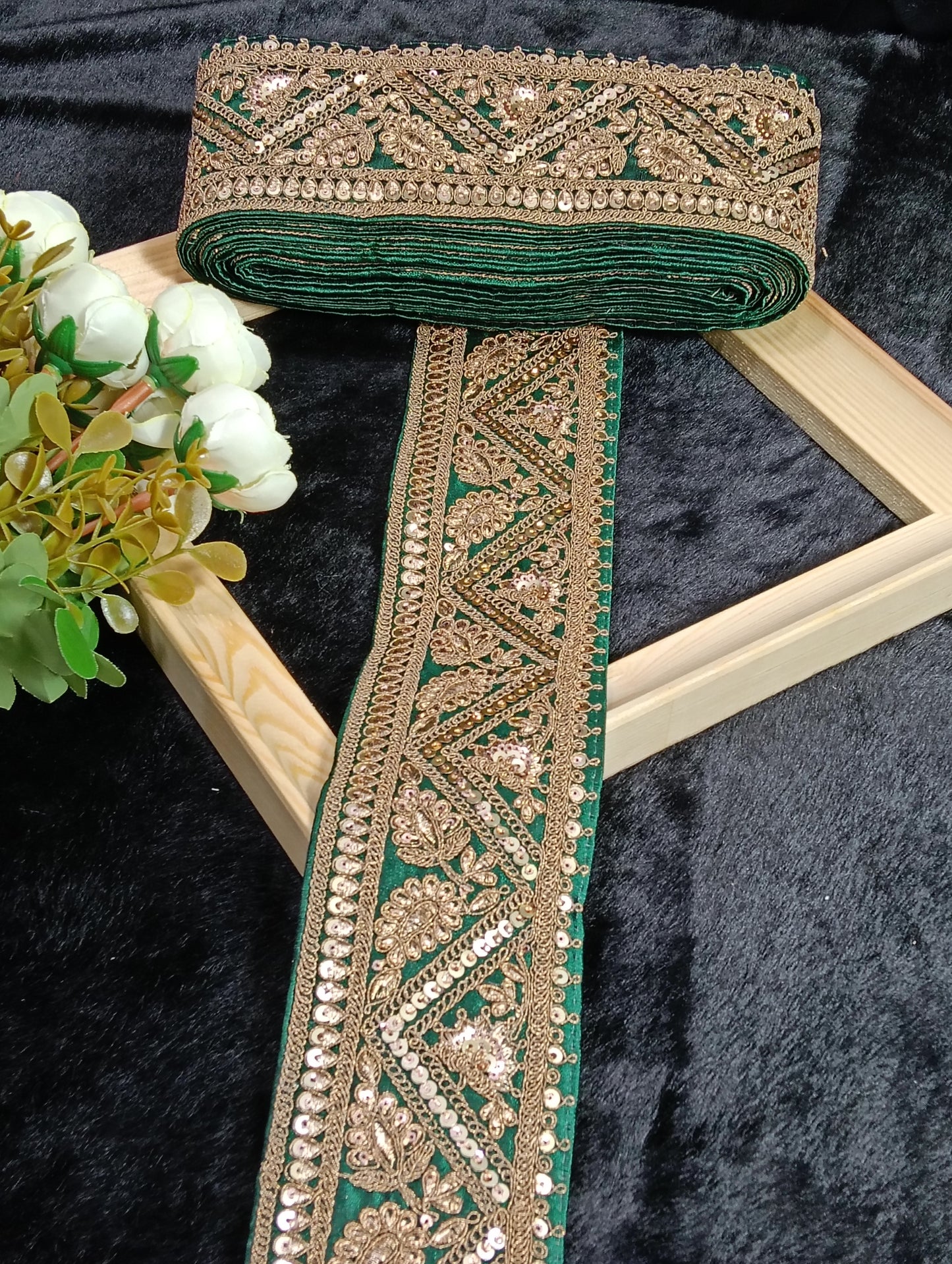 Embroidery Lace Jari Border JA14310