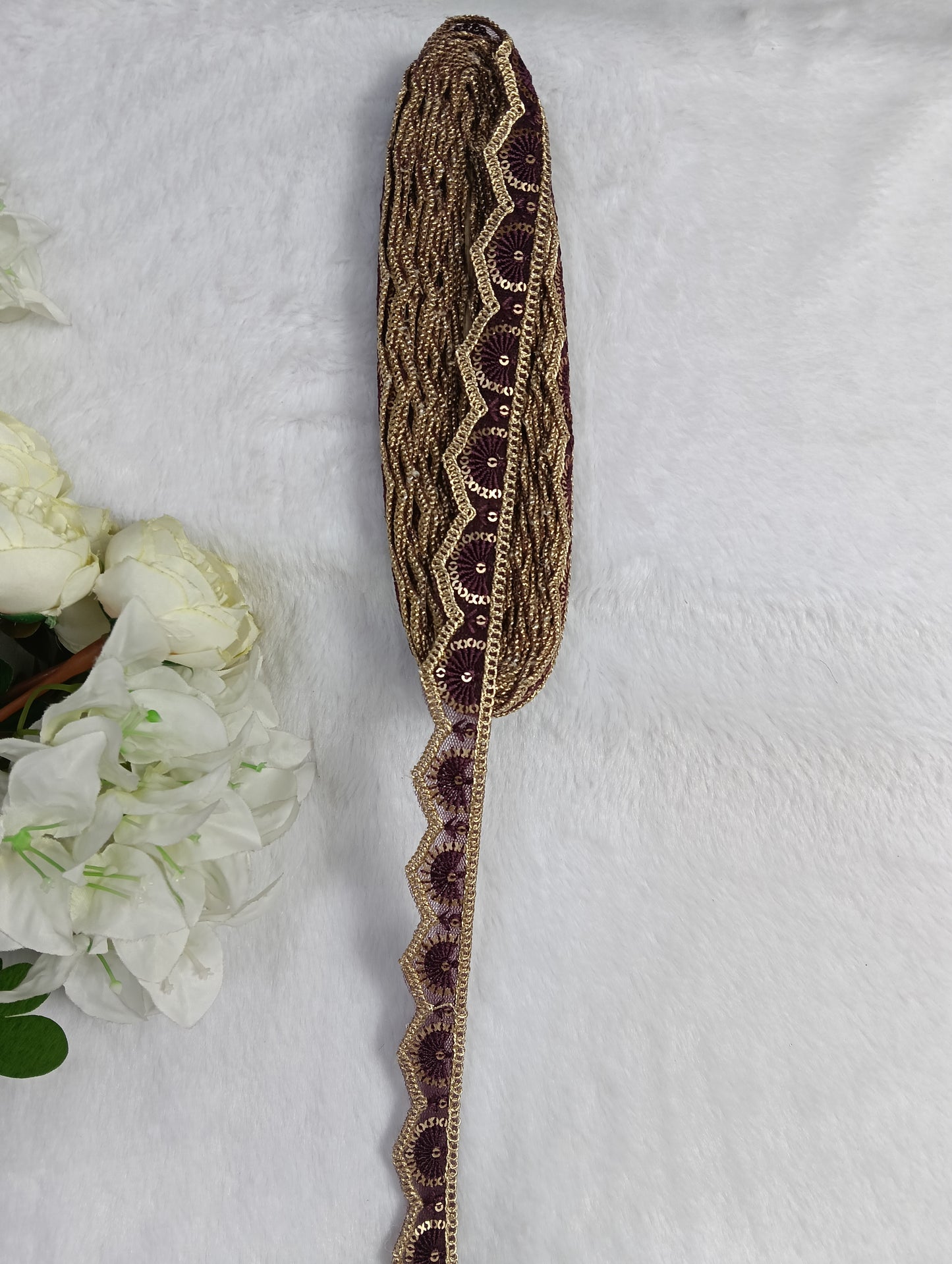 Embroidery Lace Jari Border JA14578