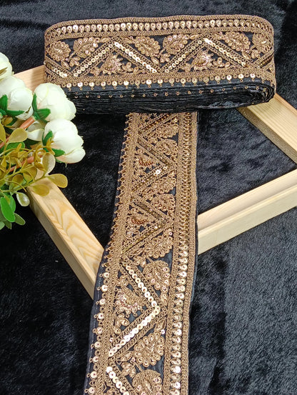 Embroidery Lace Jari Border JA14310