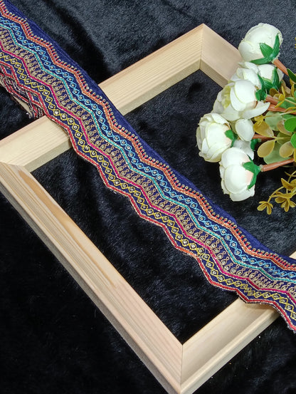 Embroidery Lace Jari Border JA8453