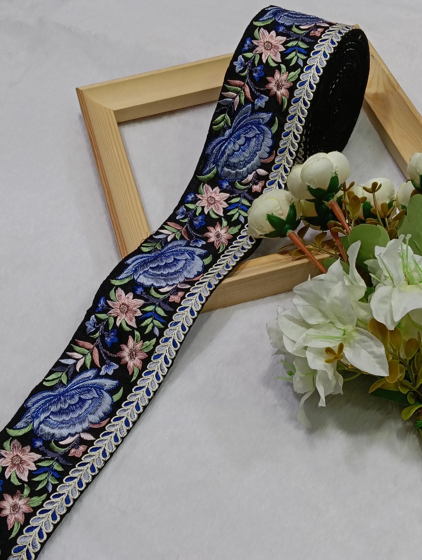Embroidery Lace Jari Border JA14727