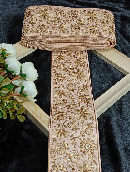 Embroidery Lace Jari Border JA14312